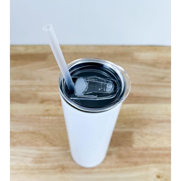 Sublimation Steel Skinny Tumbler With Straw 20 oz Thumbnail