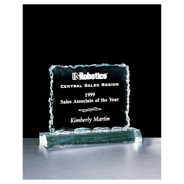 6 1/2" x 5 1/4" Crushed Ice Jade Acrylic Thumbnail