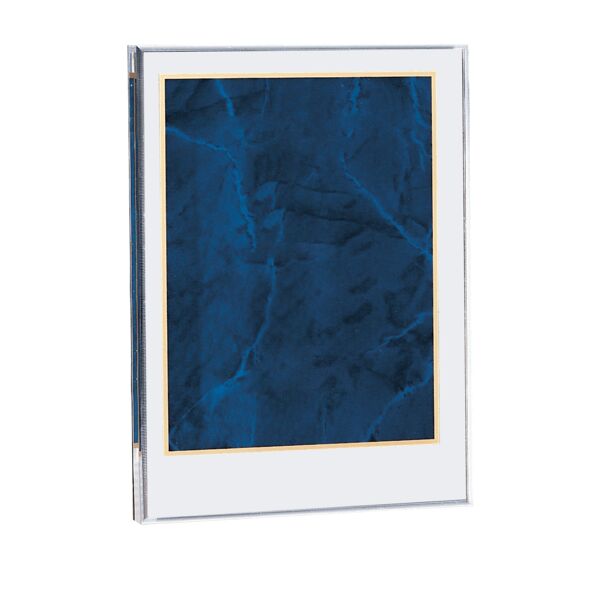 6" x 8 5/8 " Sapphire Marble Acrylic Award-Upright Only Thumbnail