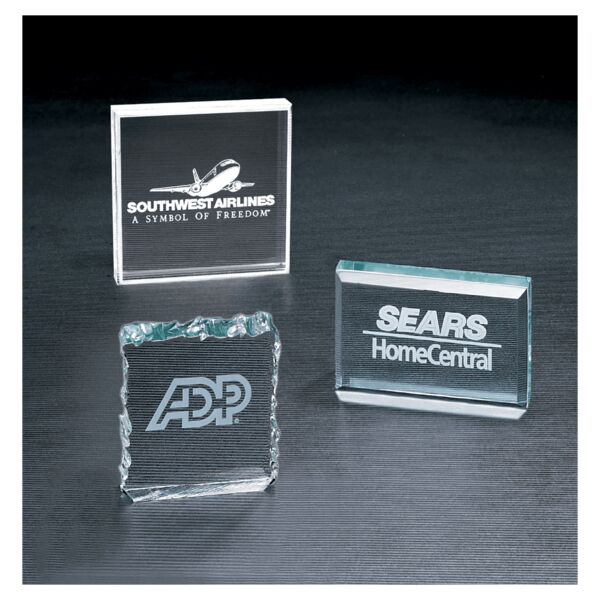 3 3/4" x 3 3/4" Square Acrylic Paperweight Thumbnail