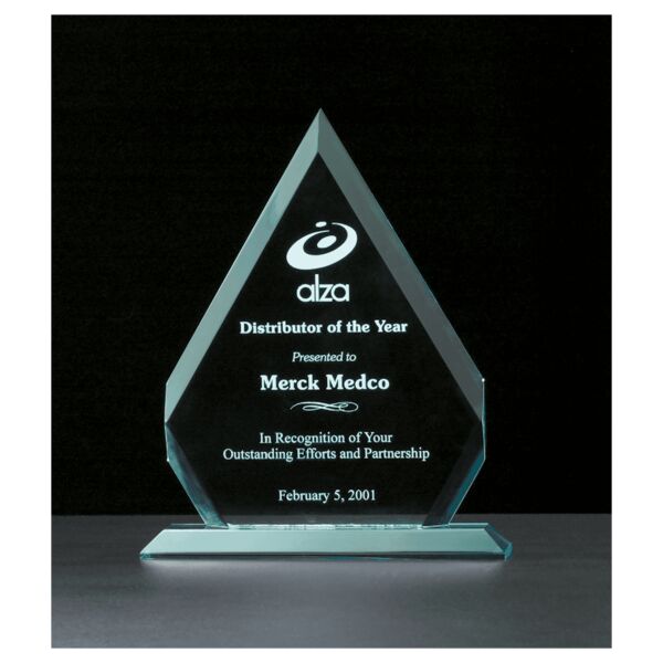 8 1/8" x 9 3/4" Diamond Series Jade Acrylic Award Thumbnail