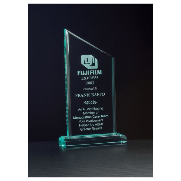 4 3/4" x 6 3/4" Zenith Series Jade Acrylic Award Thumbnail