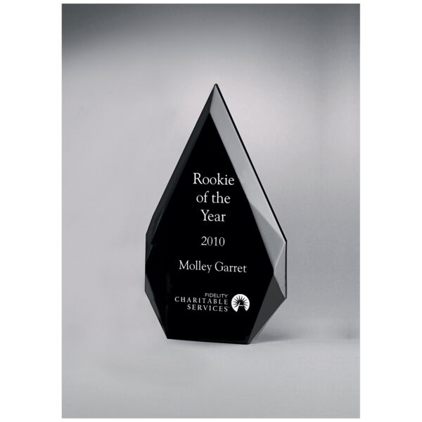 5 1/4" x 8 7/8" Flame Series Freestanding Acrylic with Silk Screened Back Thumbnail