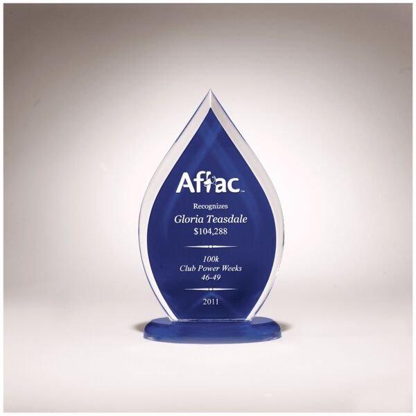 5 1/2" x 9" Flame Series Acrylic with Silk Screened Back Thumbnail