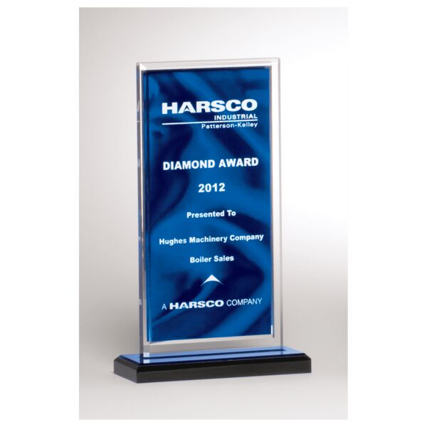 5" x 8 1/2" Draped Satin Patterned Acrylic with Mirror Border, with Top Base Thumbnail