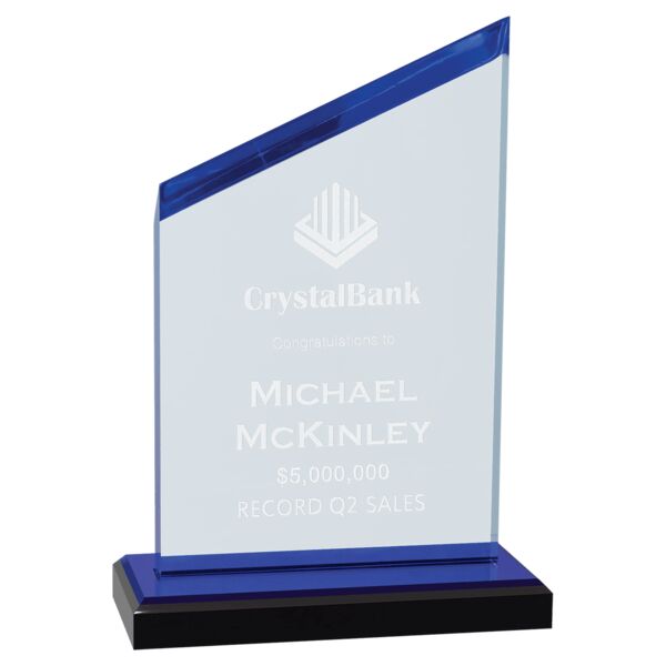 4 1/2" x 8 1/2" Zenith Series Acrylic with Accents, Base with Mirror Top Thumbnail