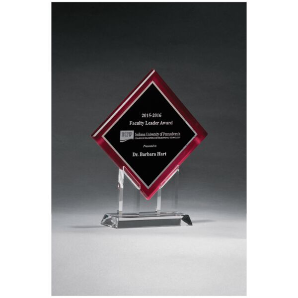 8 1/2" x 10" Diamond Series Acrylic w/Printed Border, Mirror Highlights Thumbnail