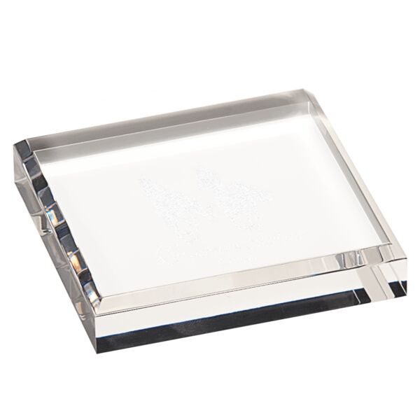 3 3/4" x 3 3/4" Acrylic Paperweight Thumbnail