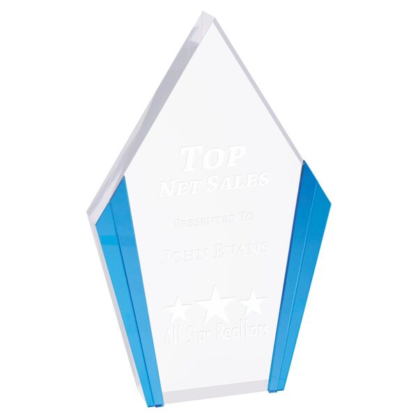 4 3/4" x 7 1/2" Diamond Acrylic with Edges Thumbnail