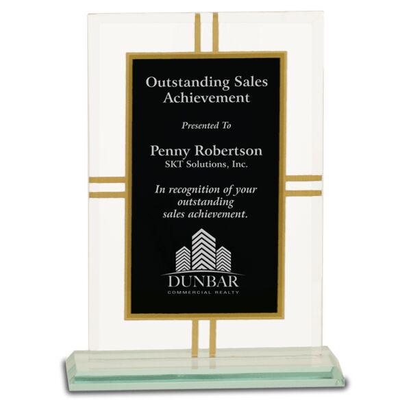 7 1/2" Contemporary Glass 4-Point Award Thumbnail