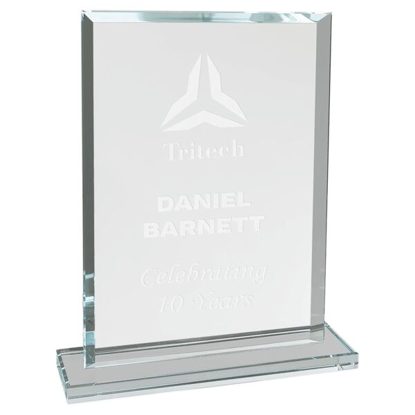 7 3/4" Rectangle Glass Award Thumbnail