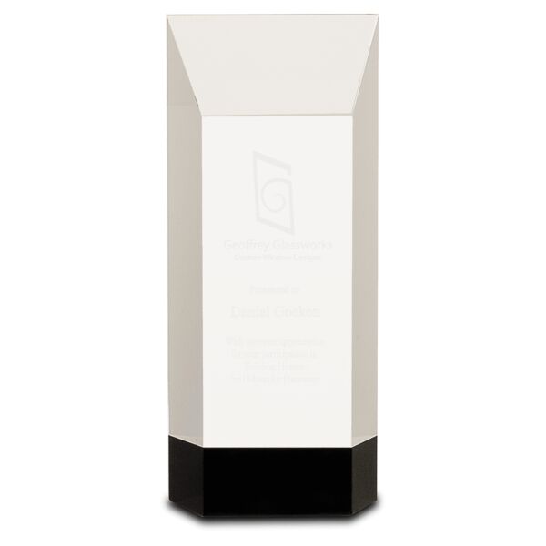 8 1/4" Crystal Self-Standing Rectangle on Base Thumbnail