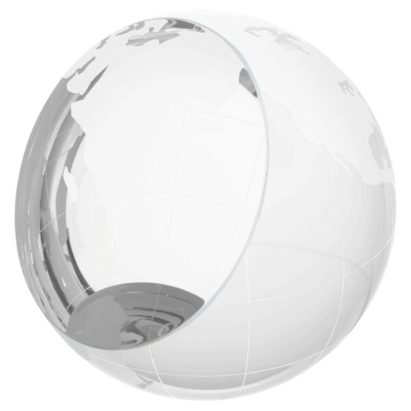 3" Crystal Globe Paperweight Thumbnail