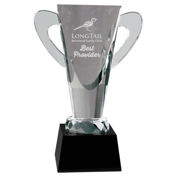 9" Crystal Cup on Pedestal Base Thumbnail