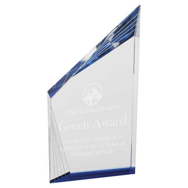 9" Crystal Beveled Peak with Bottom Thumbnail