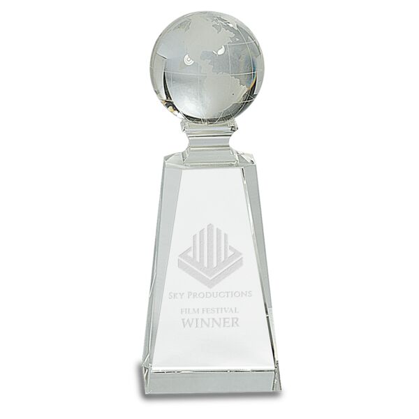 7 3/4" Crystal Globe on Tower Thumbnail