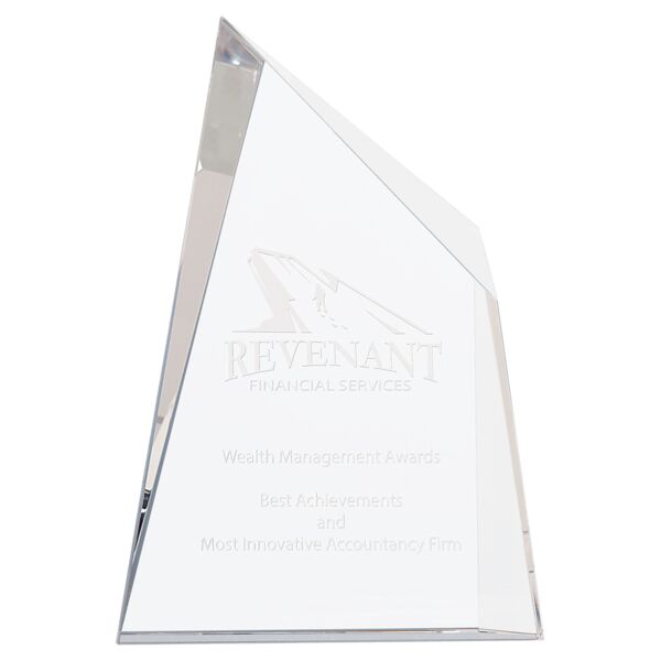 7" x 10" Crystal Facet Wedge Thumbnail