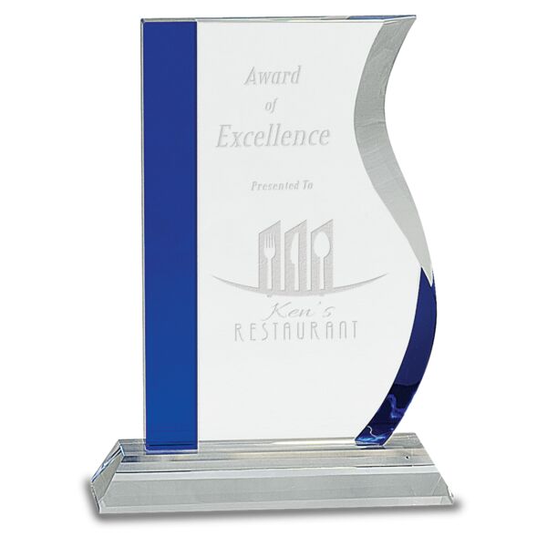 7 1/4" Edge Crystal Wave on Base Thumbnail