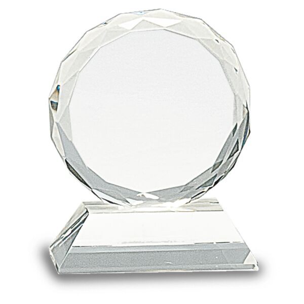 3" Round Facet Crystal on Pedestal Base Thumbnail