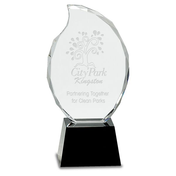 9 1/4" Crystal Flame on Pedestal Base Thumbnail