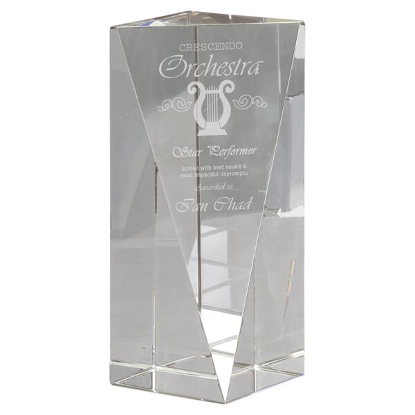 7" Crystal Triangle Front Pillar Thumbnail