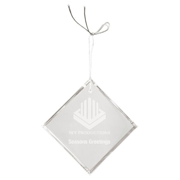 3" Crystal Diamond Ornament Thumbnail