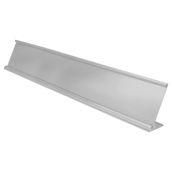 2" x 12", Satin , Kota Pro Aluminum Desk Holder, Fits 1/8" Thick Plastic Insert Thumbnail