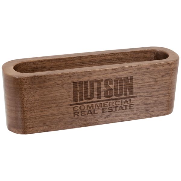 4 1/2" Wood Business Card Holder Thumbnail