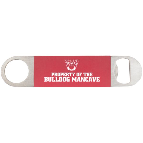 1 1/2" x 7" / Bottle Opener with Silicone Grip Thumbnail