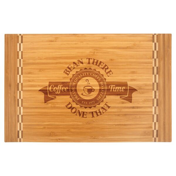 18 1/4" x 12" Cutting Board with Butcher Block Inlay Thumbnail