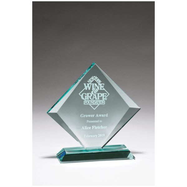 7 3/8" x 7 3/8" Diamond Series Glass Awards Thumbnail
