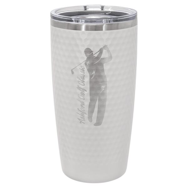 Polar Camel 20 oz. Golf Tumbler - Full Dimples and Slider Lid Thumbnail