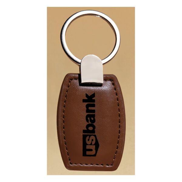 1 3/8" x 3 3/8" Leather Key Ring with Hardware Thumbnail