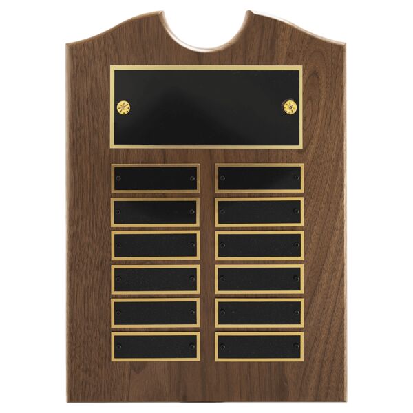 9" x 12" American Roster Plaque w/ 12 Plates Thumbnail