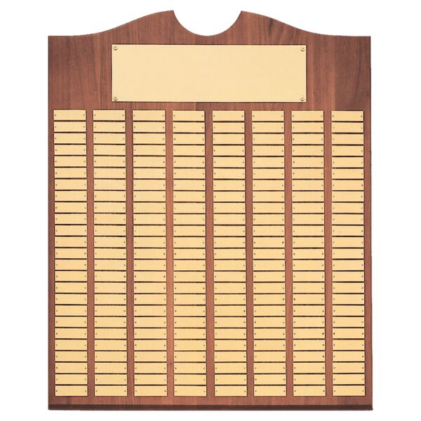 20" x 30"/Plates 7/8" x 2 3/4" American 100 Plate Perpetual Plaque with Brushed Brass Plates Thumbnail