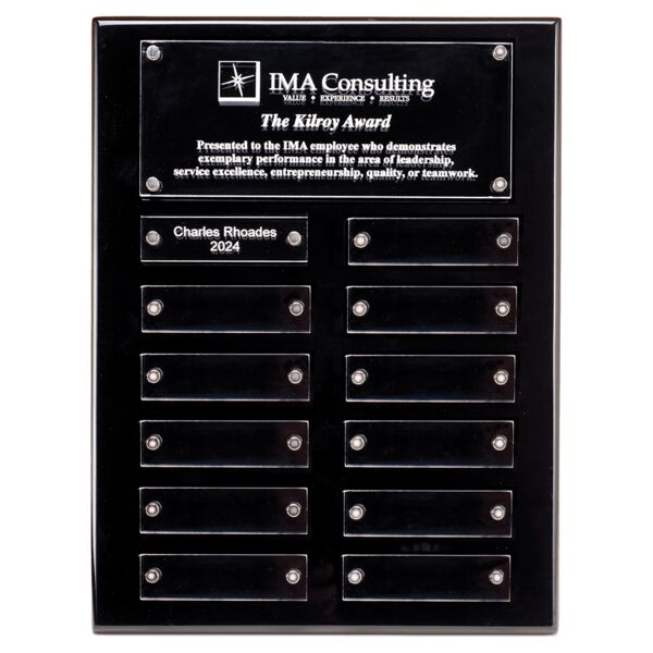 High Gloss Plaque with 12 Acrylic Engraving Plates Thumbnail