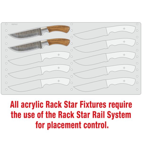 Bison River BR1753 Knife Fixture-Holds 10 Thumbnail