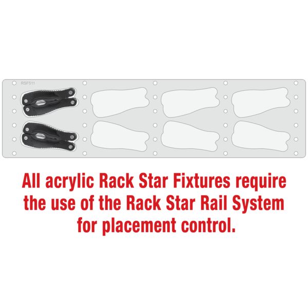 Bison River Knife Multi-Tool Rack Star Fixture-Holds 8 Thumbnail