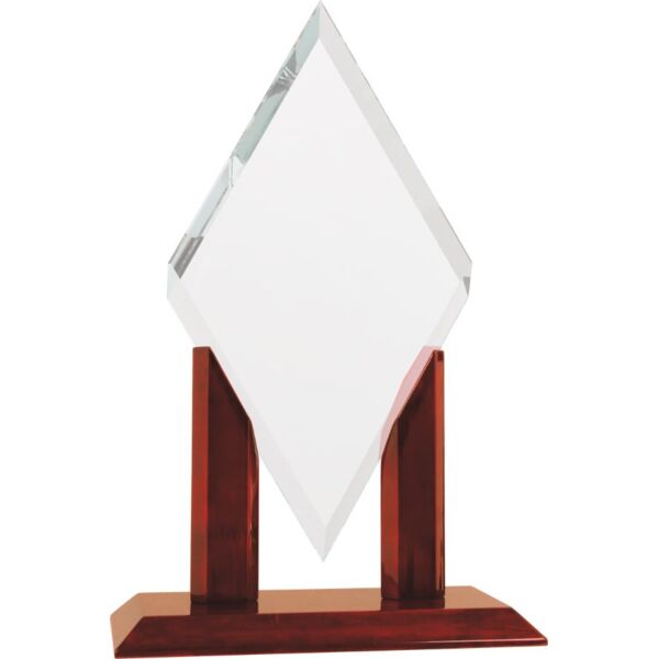 7" x 12" Mayfair Diamond Jade Glass Replacement Blank Thumbnail