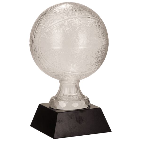13" Glass Basketball with Marble Base Thumbnail