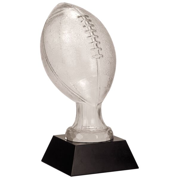 13 3/4" Glass Football with Marble Base Thumbnail
