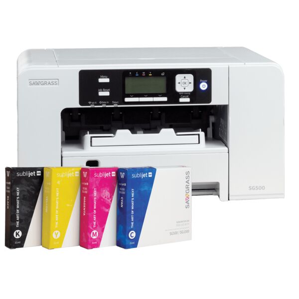 Sawgrass SG500 Sublimation Printer Package with 4-31ml Standard Ink Cartridges Thumbnail