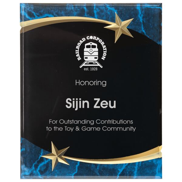 9" x 11" Marble Shooting Star Acrylic Plaque Thumbnail