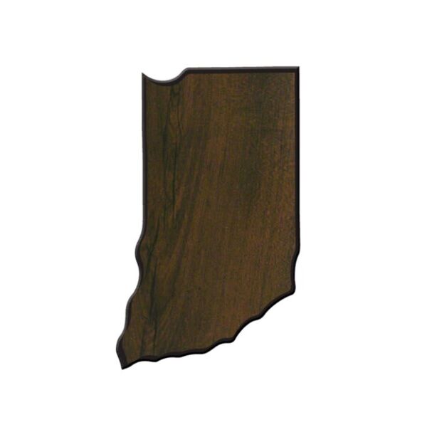 6 1/2" x 10 3/4" Finish Edge Indiana State Plaque Thumbnail