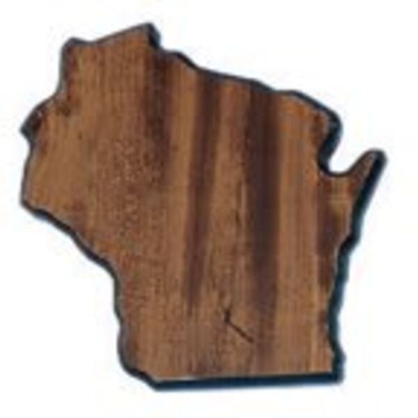 5" x 7" Finish Edge Wisconsin State Plaque Thumbnail