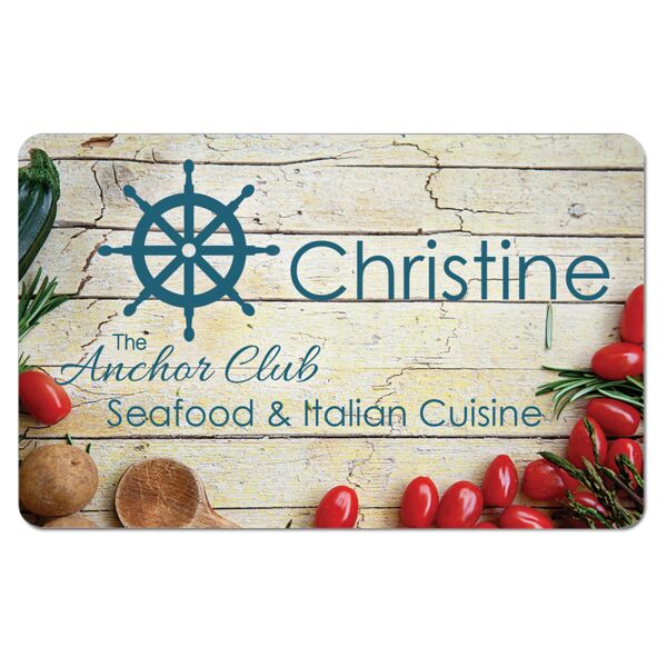 3.375" x 2.125" Gloss Unisub Aluminum Name Badge with Radius Corners Thumbnail