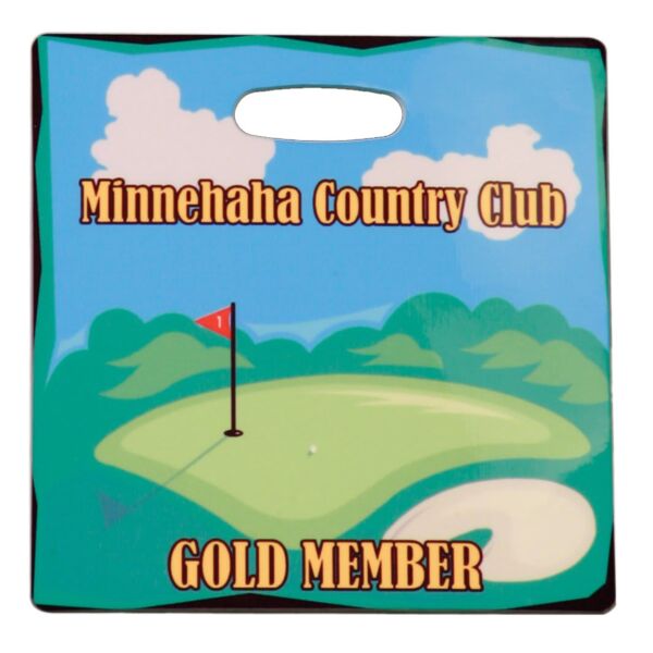 3.5" x 3.5" Gloss Unisub FRP Sublimatable Square 2-Sided Bag Tag Thumbnail