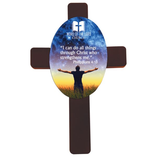 7" x 11" Unisub Cross with Sublimatable MDF Oval Insert Thumbnail