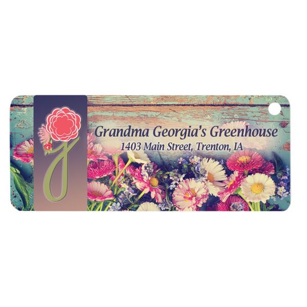 1 1/4" x 3" Sublimatable UVSub Aluminum Rectangle Keychain Thumbnail