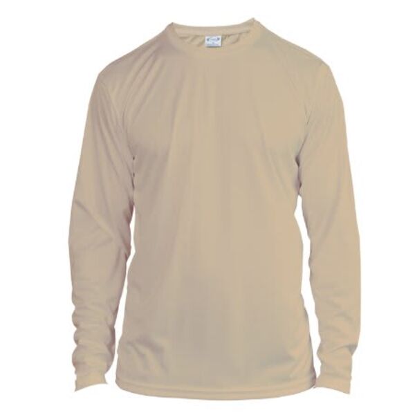 X-Small Tan Solar Micro-Fiber Long Sleeve T-Shirt Thumbnail